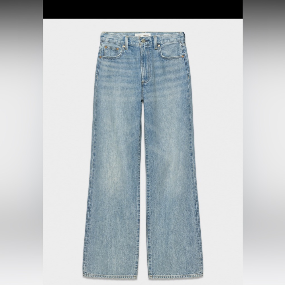 New Size 25 Denim Forum The Farrah Hi-Rise Wide Jeans